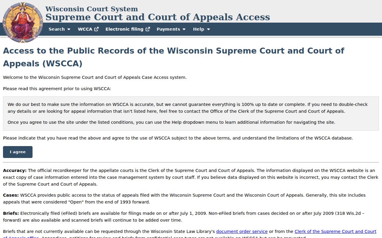 Wisconsin appellate case search for Manitowoc County appeals